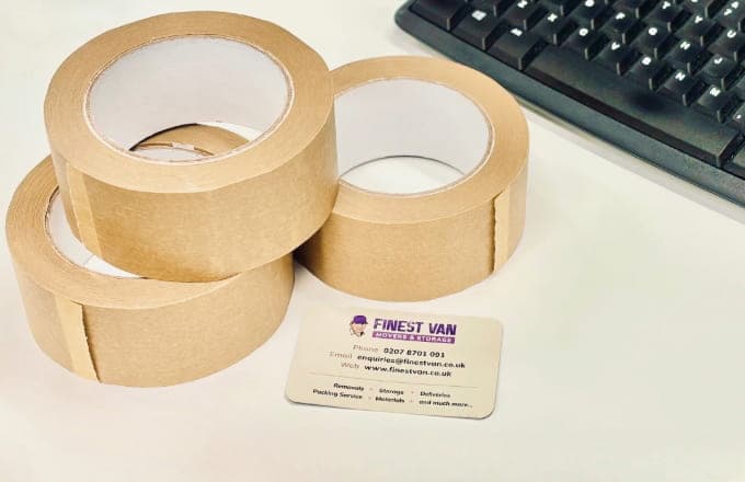 Packing Tape & Business Card, Finest Van, UK